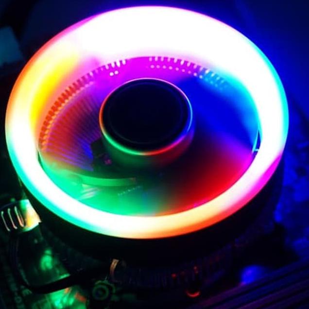 Intel AMD Alseye TBF100 RGB LED Gaming Processor Fan Processor | Shopee ...