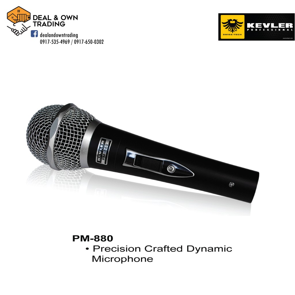 Kevler PM 880 Professional Dynamic Microphone with 10M Microphone