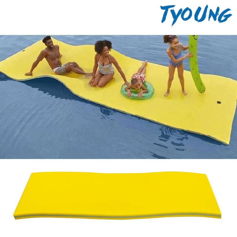 [TYOUNG] 3 Layer Floating Oasis Water Pad Island Water Sports Mat Float Pad 110x40cm 5DES