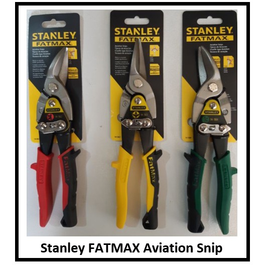 Stanley Fatmax Aviation Tin Snip Straight Cut / Left / Right (per