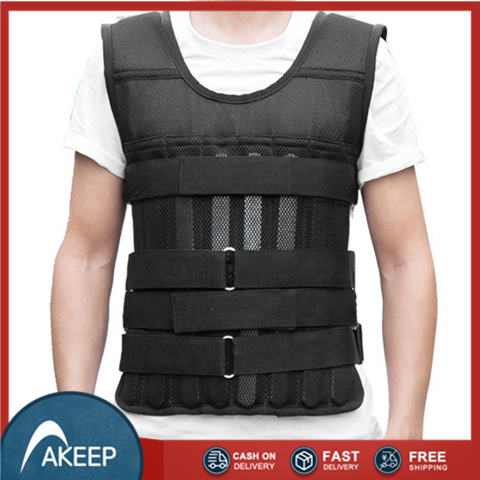 15KG Loading Weighted Vest Boxing Training Running Sling Workout