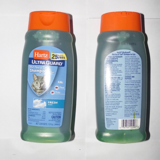 Hartz flea shop shampoo for cats