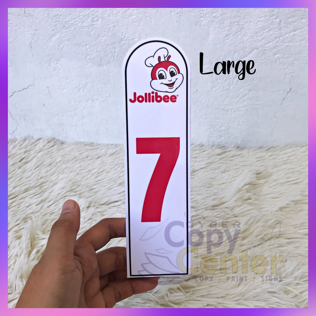 Number Stand Table number Standee Personalized customized Lstand ...