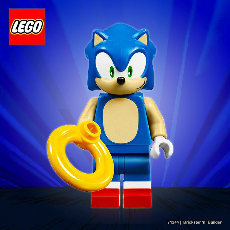 LEGO Sega Dimensions Minifigure 71244 - Sonic the Hedgehog w/ Ring