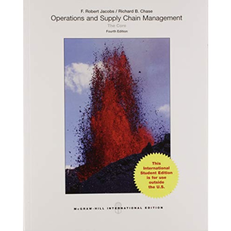 Operations And Supply Chain Management; The Core, 4th Ed. 520pp. PB ...