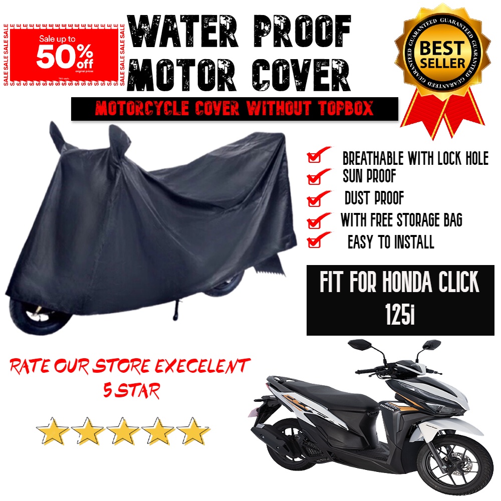 TP Motor Cover For HONDA CLICK 125i | Water Proof Cover With Free Pouch ...
