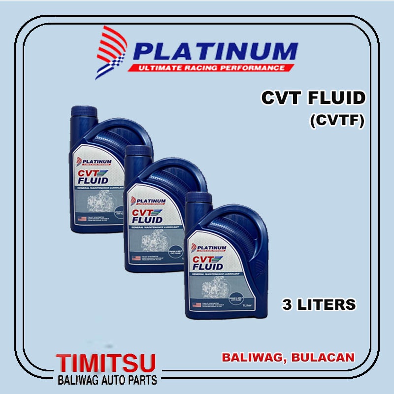 CVT FLUID CVTF CONTINUOUS VARIABLE TRANSMISSION FLUID PLATINUM BUNDLE OF 3 LITERS Shopee
