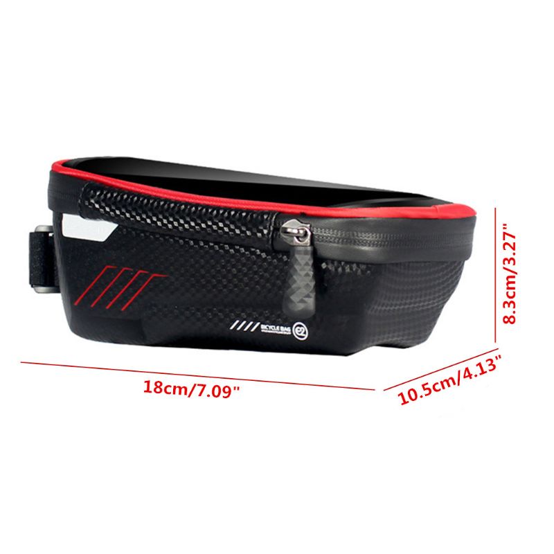 【KK】 Qx [READY STOCK] Hard Case Bike Bag Bicycle Front Beam Bag Tube