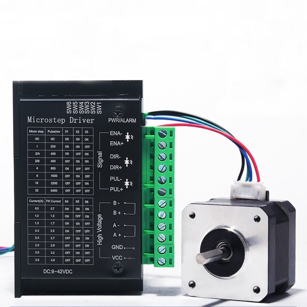 NEMA17 42 Hybrid Stepper Motor 42BYGH60 60mm 1.7A 0.75N.M + 4.0A TB6600 ...