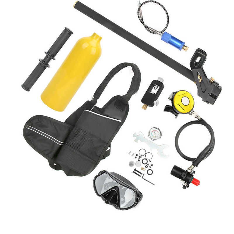 1L Diving Oxygen Tank 1L Large Capacity Diving Oxygen Tank Set
