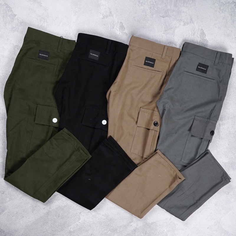 Thick Twill Cargo pants long Cargo pants