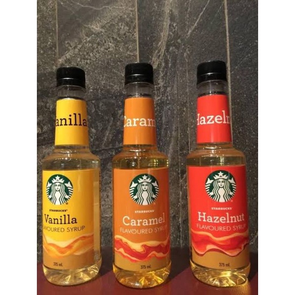 Starbucks Vanilla Caramel Hazelnut Syrup 375ml Shopee Philippines