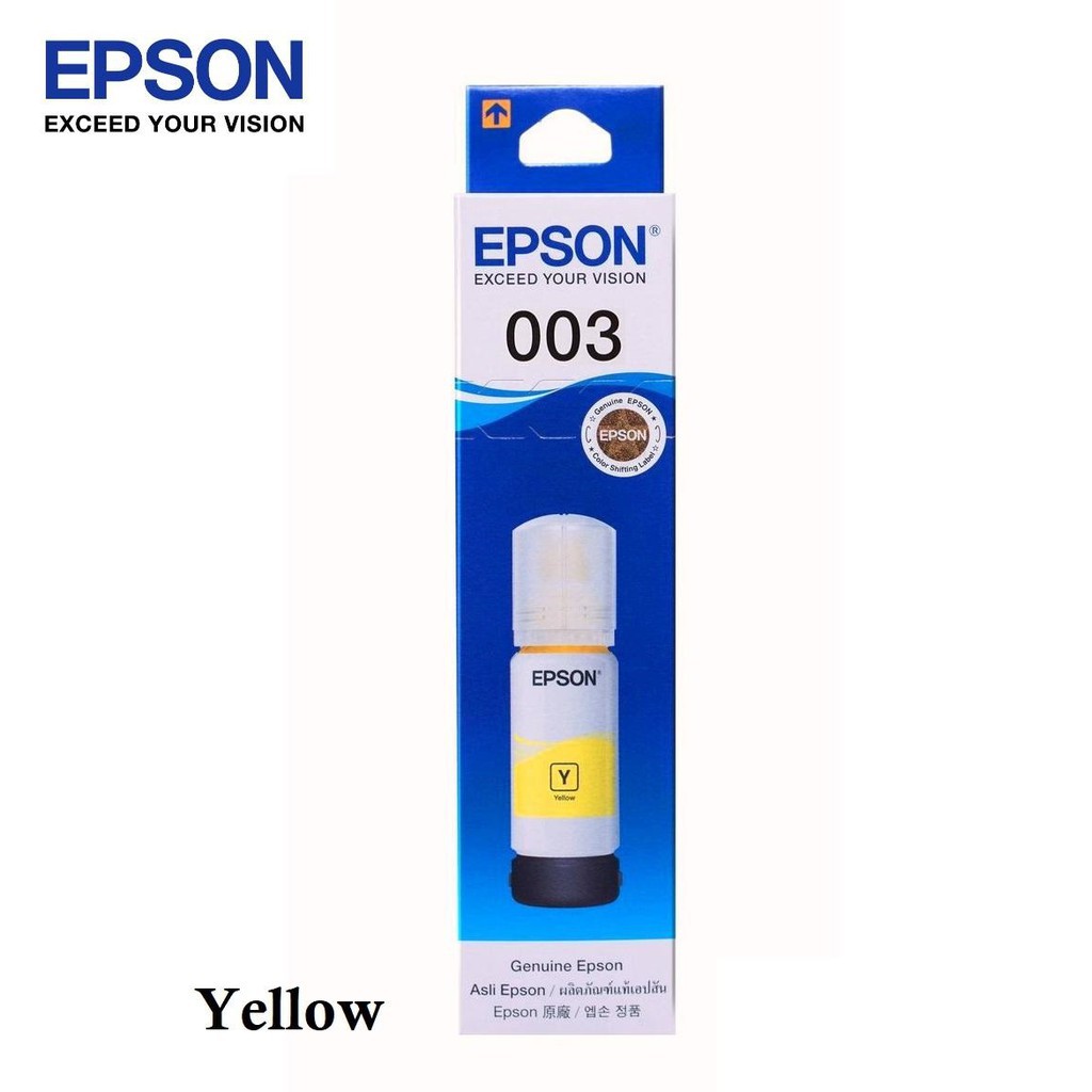 Epson Genuine 003 Ink Bottle 65ml Blackcyanmagentayellow For L3100 L3101l3110 L3150 2833