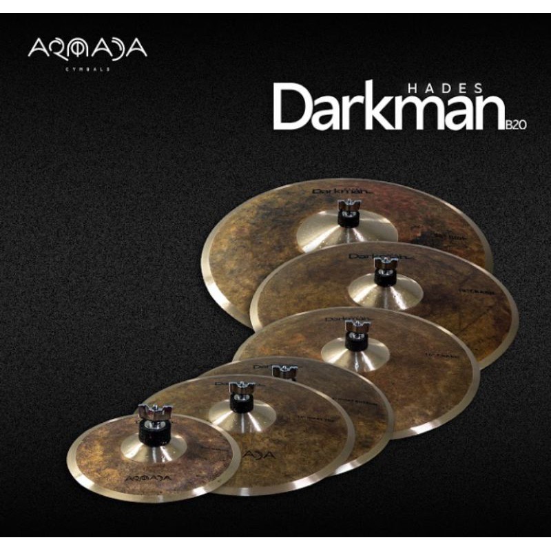 Armada Hades Darkman B20 Cymbals Set Cymbal with Free Drumstick and