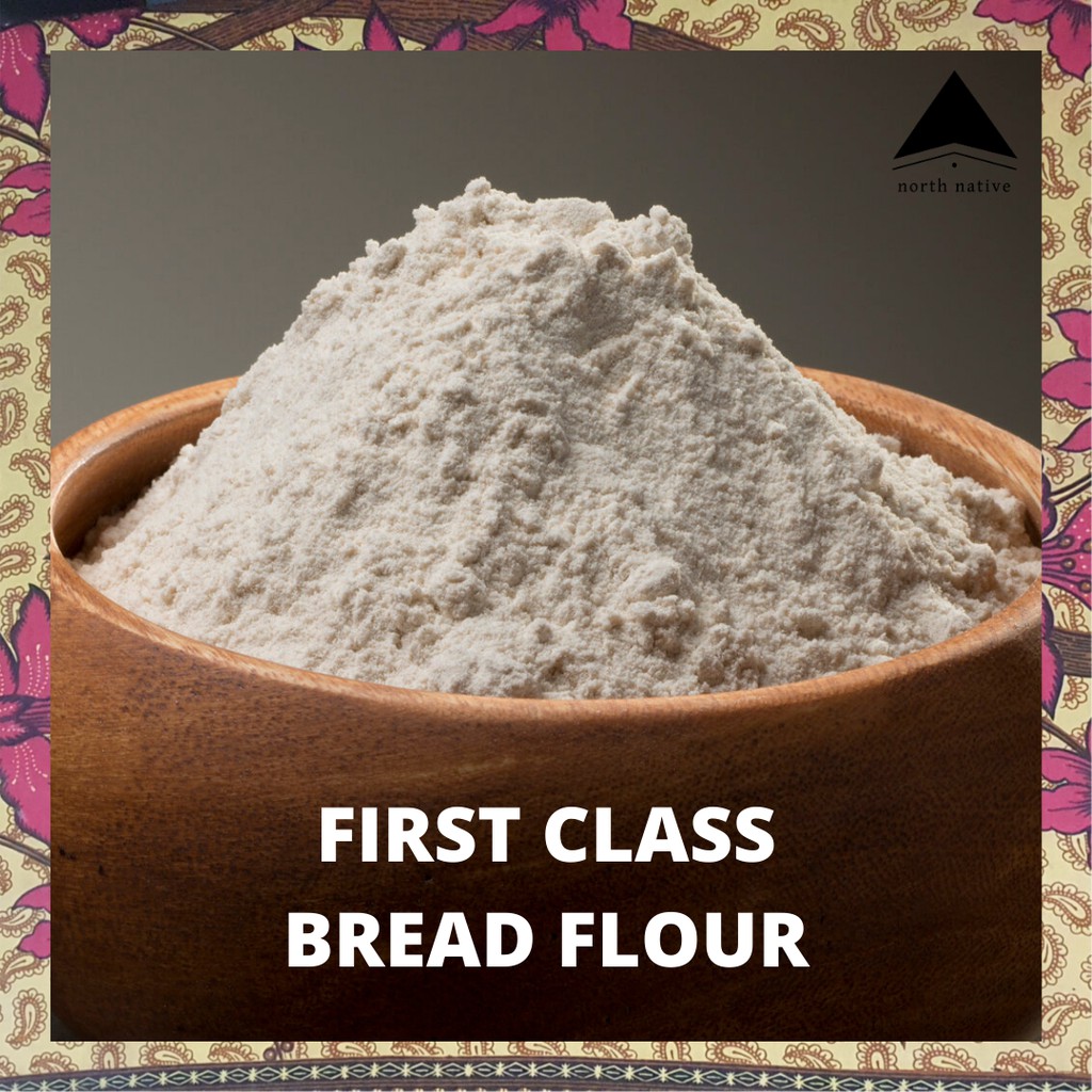 Bread Flour (11.5 Protein), 1kg, from Hard White Wheat, High Value