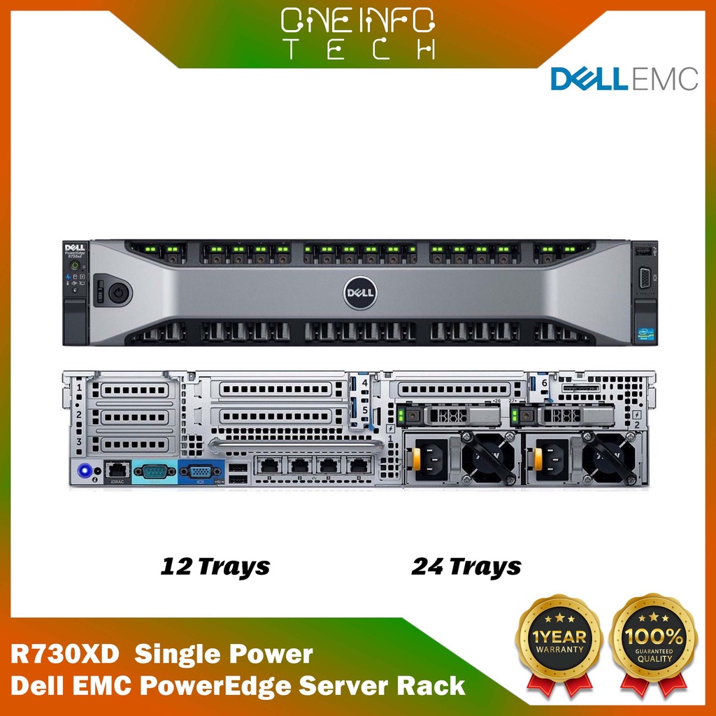 Dell PowerEdge R730XD Rack Server No CPU / No Memory / 2TSAS / H330 ...