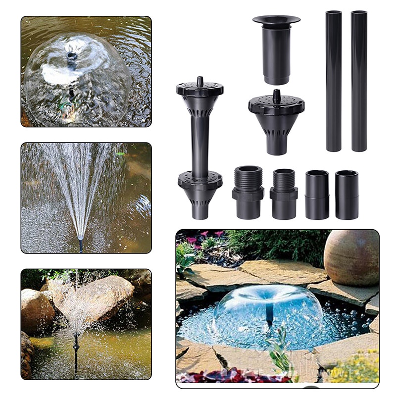 【Hot Style】 Fountain Pump Nozzle Kit Water Fountain Spray Head Set Pond