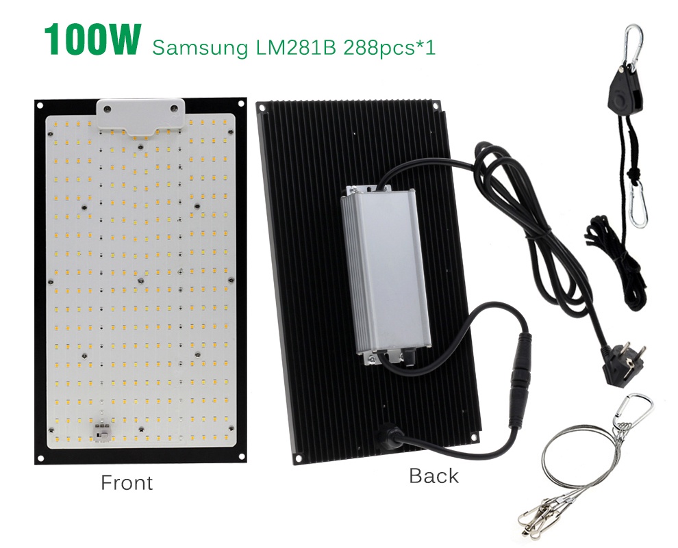 Full Spectrum LED Grow Light Quantum Panel Samsung LM281B Dimmable ...