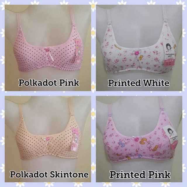 Baby bra 6pcs One design and one color Assorted size(2pcs 32 2pcs