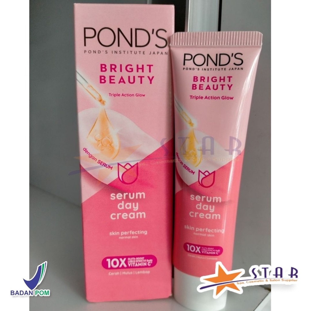 Star Ponds Bright Serum Day Cream 20g/small Size Ponds Face Moisturizer (New Bright Beauty