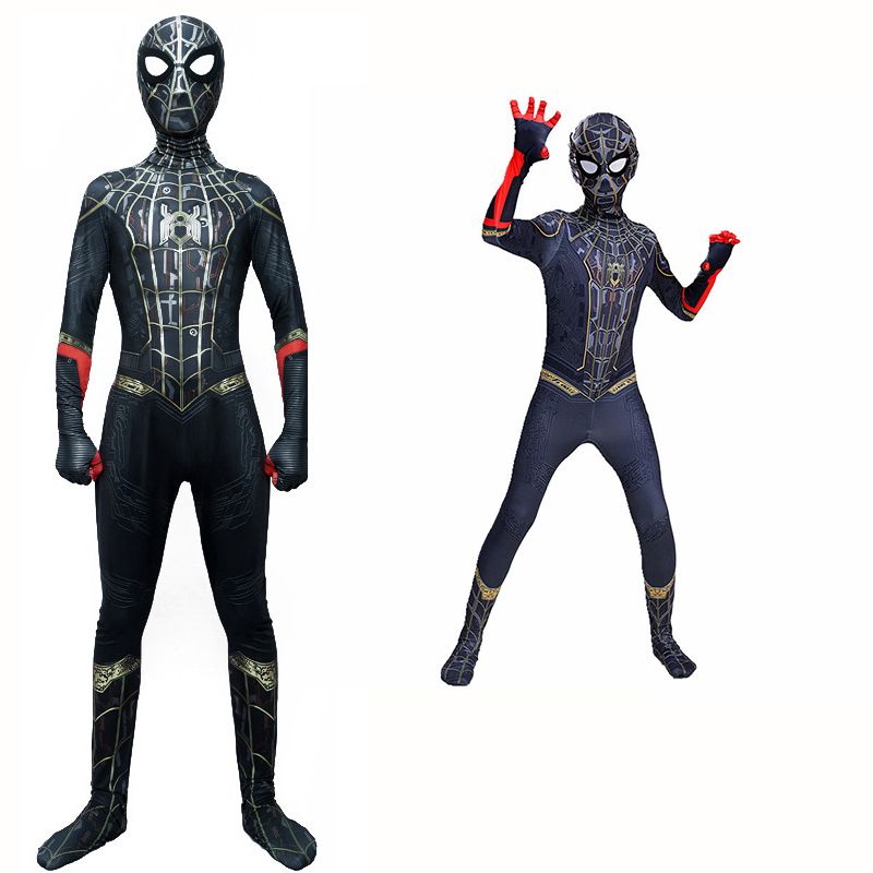 Authentic Spider-man Costume Jumpsuit For Cosplay And Role-playing ...