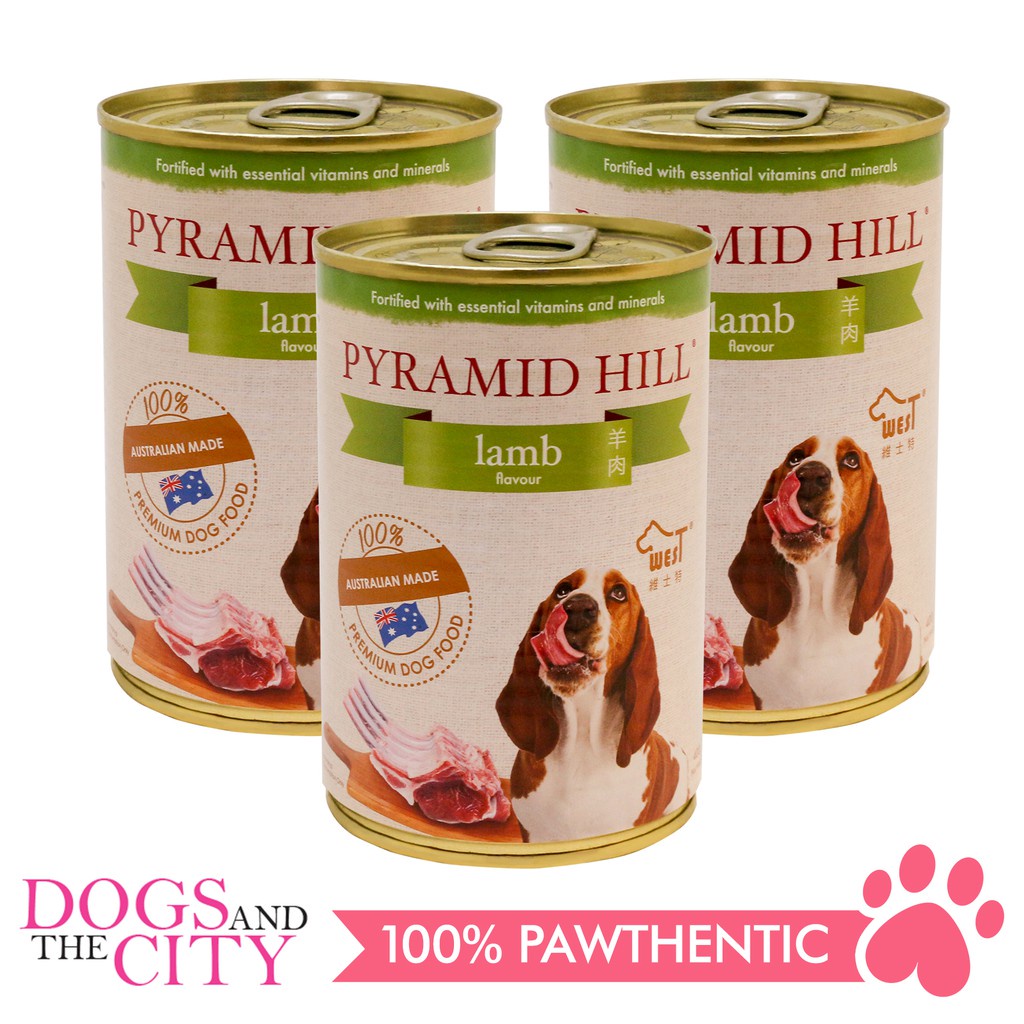 【Philippine cod】dog food Pyramid Hill Lamb 400g Wet Canned Food for Dog