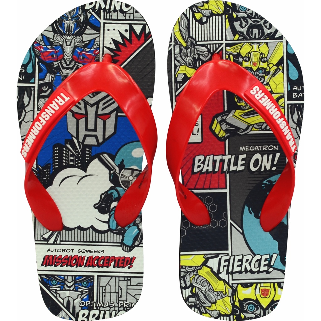 Transformers Slippers Broussard Red | Shopee Philippines