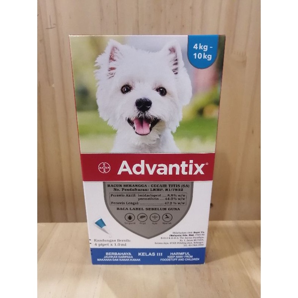 Advantix Dog ( 4-10KG ) (1pipet) | Shopee Philippines