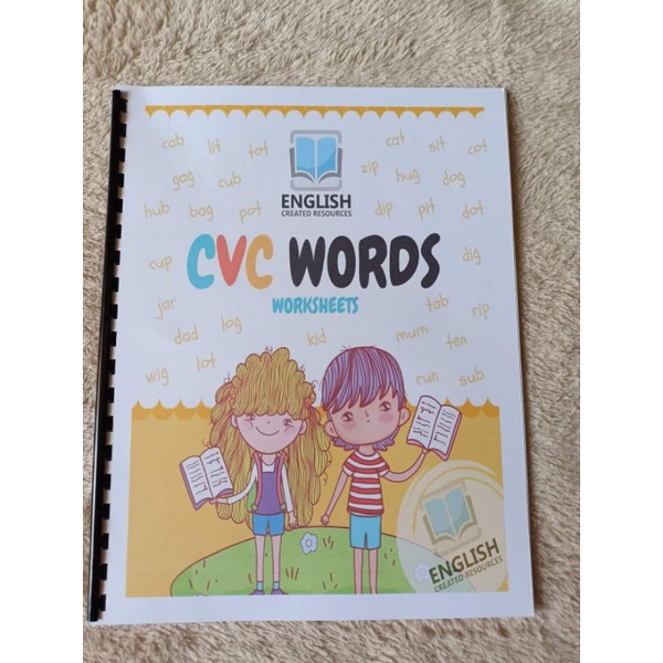 CVC Worksheet 50 pages COLORED | Shopee Philippines