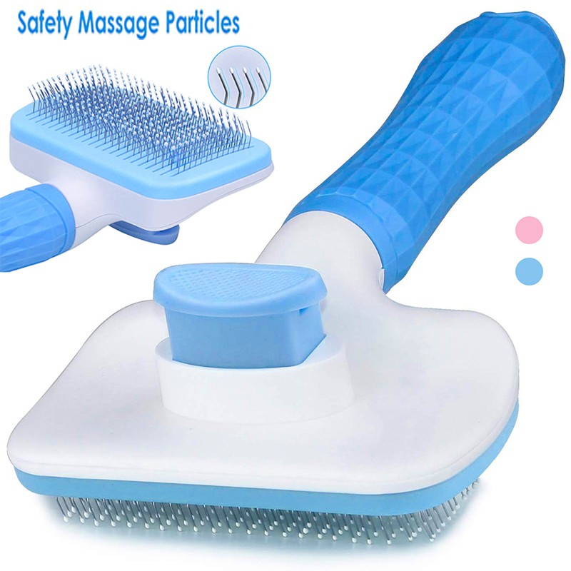 Self Cleaning Dog Brush Slicker Massage Particle Pet Comb For Dogs Cat