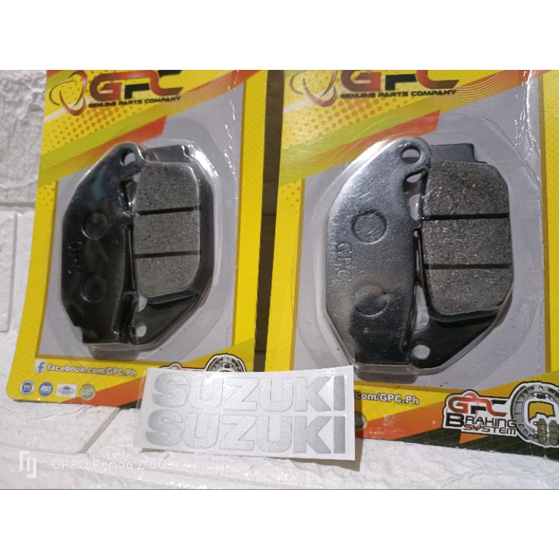 SUZUKI GIXXER F.I REAR BRAKE PAD ( 1st gen. f.i) Shopee Philippines