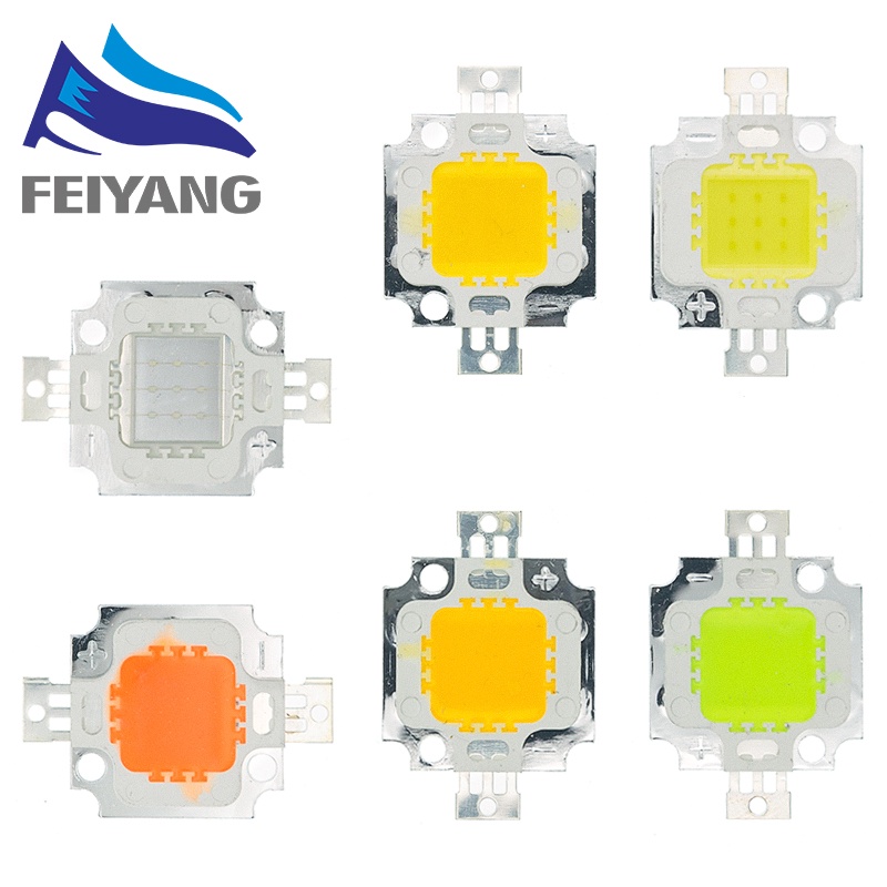 10W LED Integrated High power LED Beads 10W White/Blue/Red/Green/Yellow ...