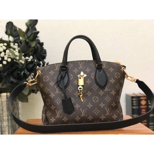 Bags, Lv Flower Zipped Tote Pm Noir