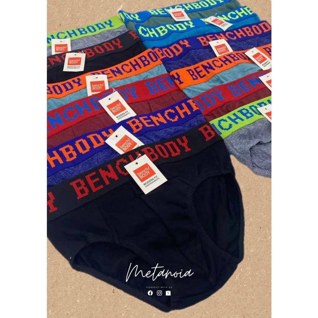 BENCH MEN'S UNDERWEAR (6 PIECES) | Shopee Philippines