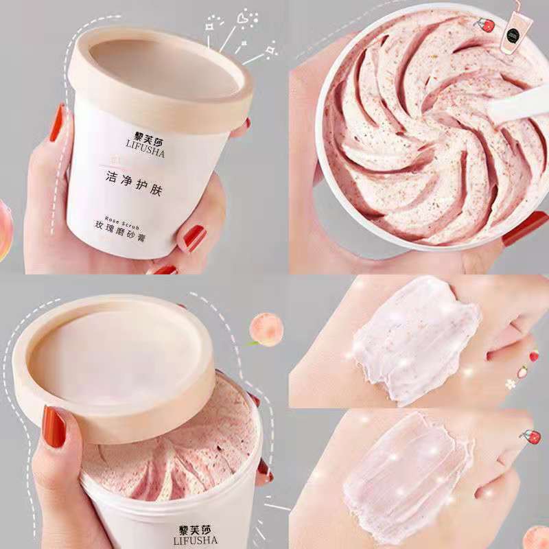 New Arrival LIFUSHA Body Scrub Ice Cream MASK Deep Cleansing Scrub With