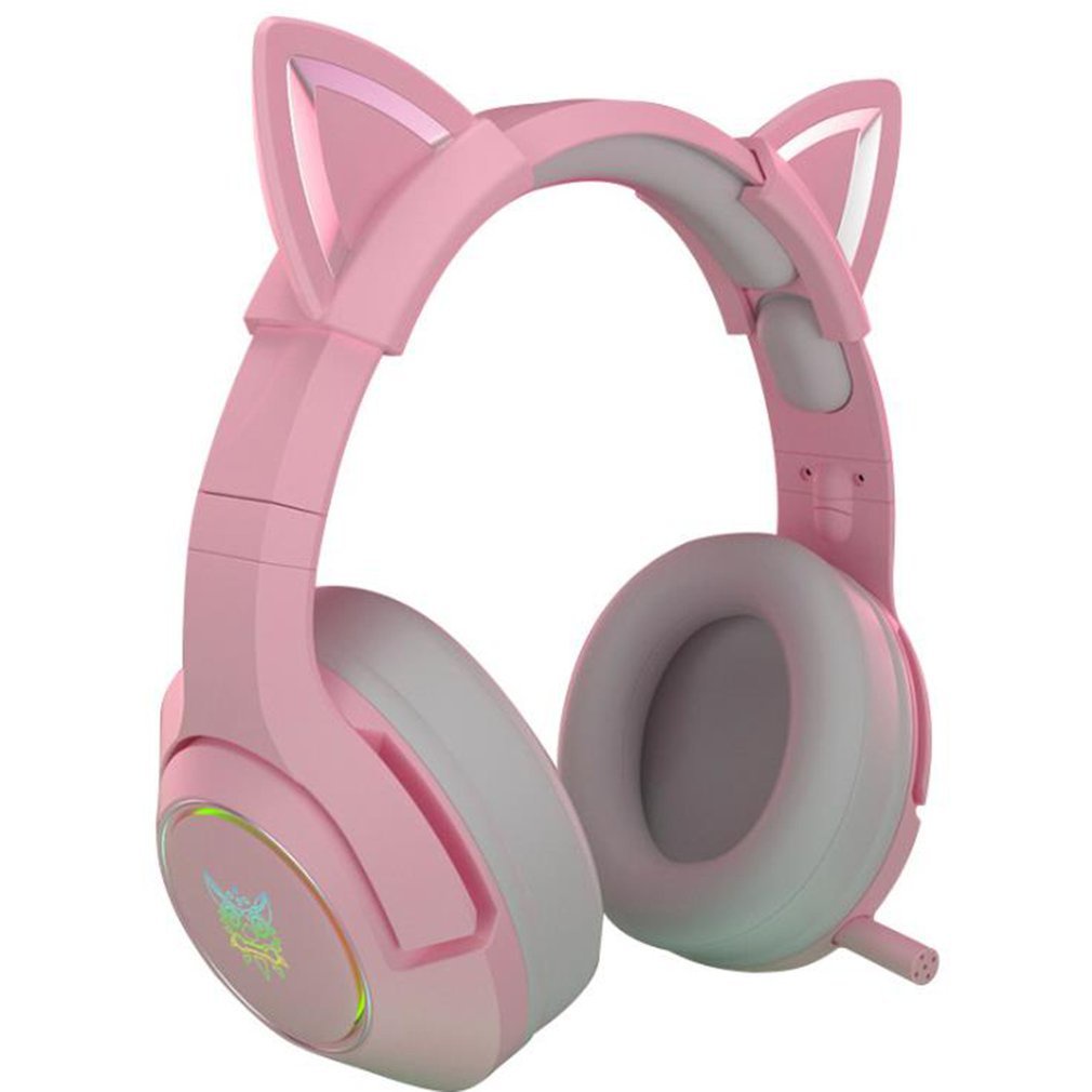 K9 Wired Gaming Headset Head-mounted Games Cute Girls Wired Computer ...