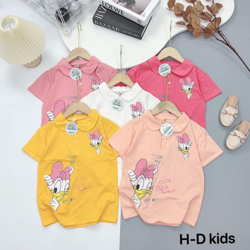 Cute kids donal Baby Girl Collar TShirt Shopee Philippines