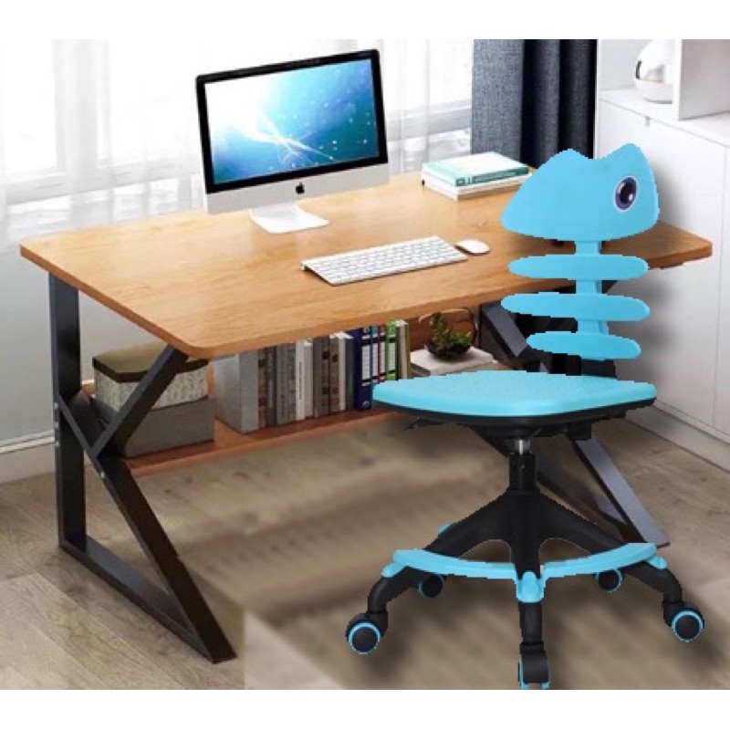 Kids children study computer office table set swivel chair | Shopee ...