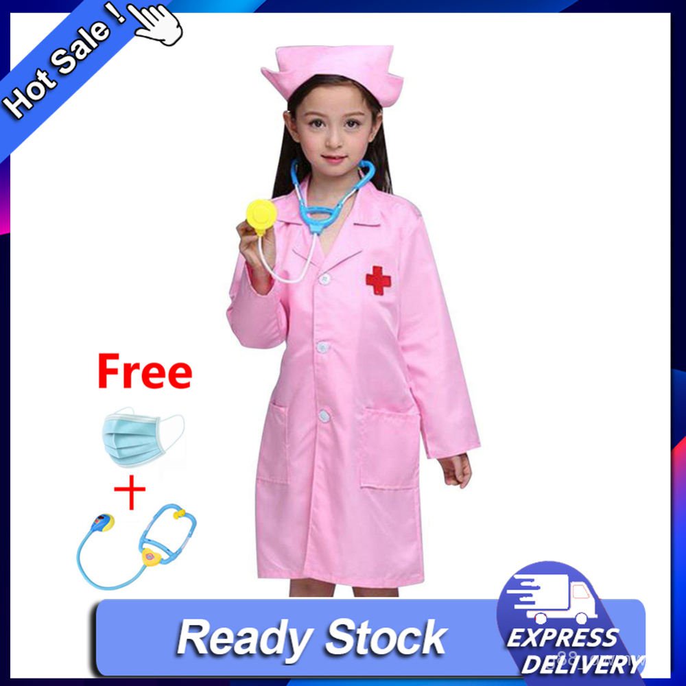 Children Lab Coat Kids Doctor Role Play Costumes Dress Up Set(SXXL) Shopee Philippines