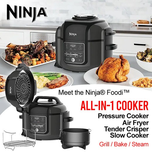 Ninja Foodi OP300 6L Pressure Cooker Air Fryer Multi cooker