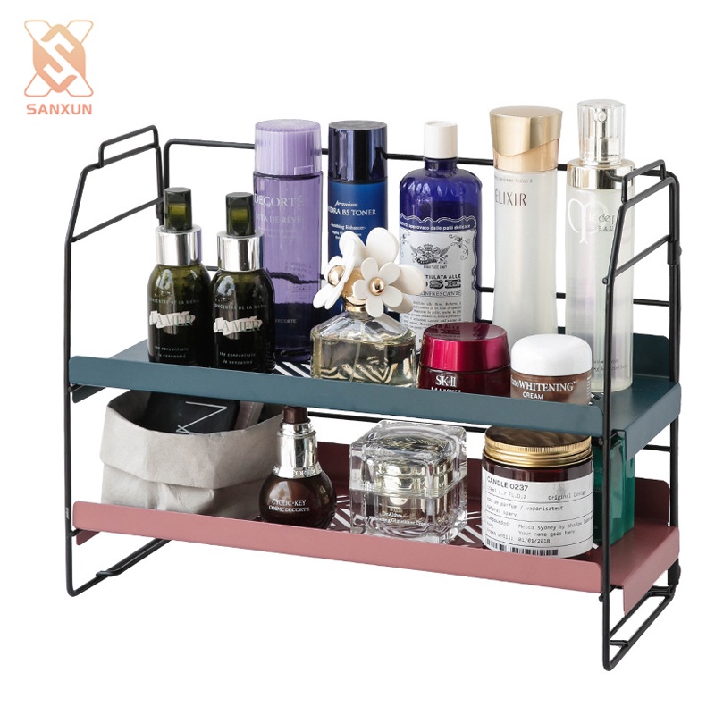 Sanxun Desktop Rack Cosmetic Storage Multi-Layer Wrought Iron Home ...