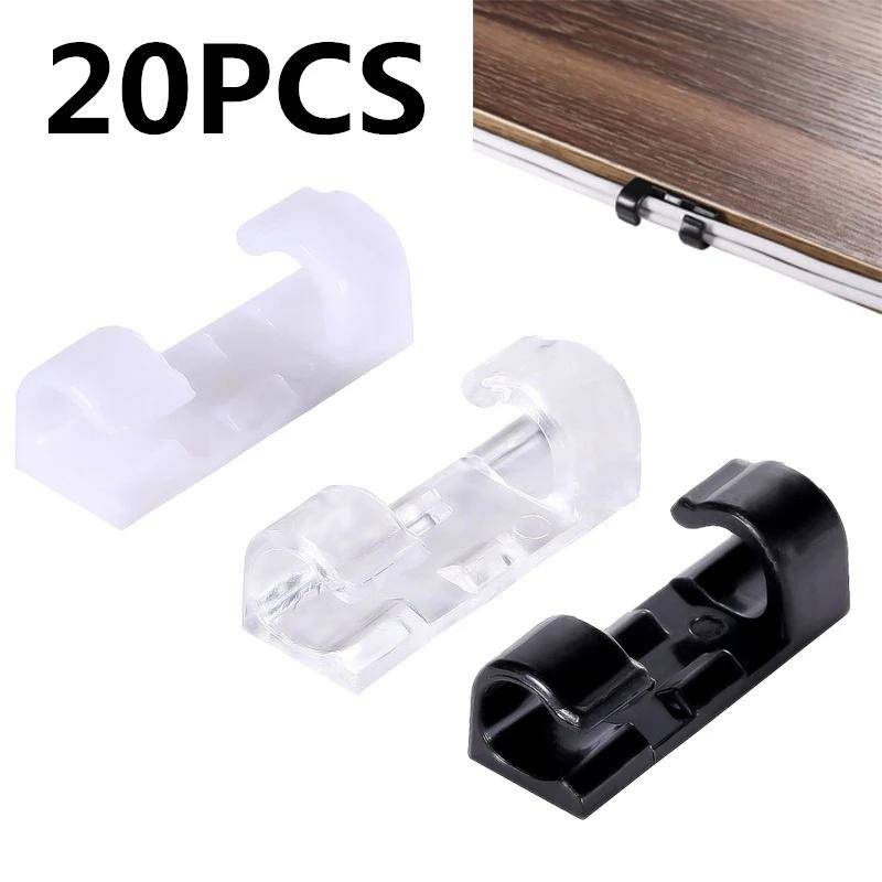 20PCS Cable Organizer Clips Cable Management Desktop &Workstation Wire ...