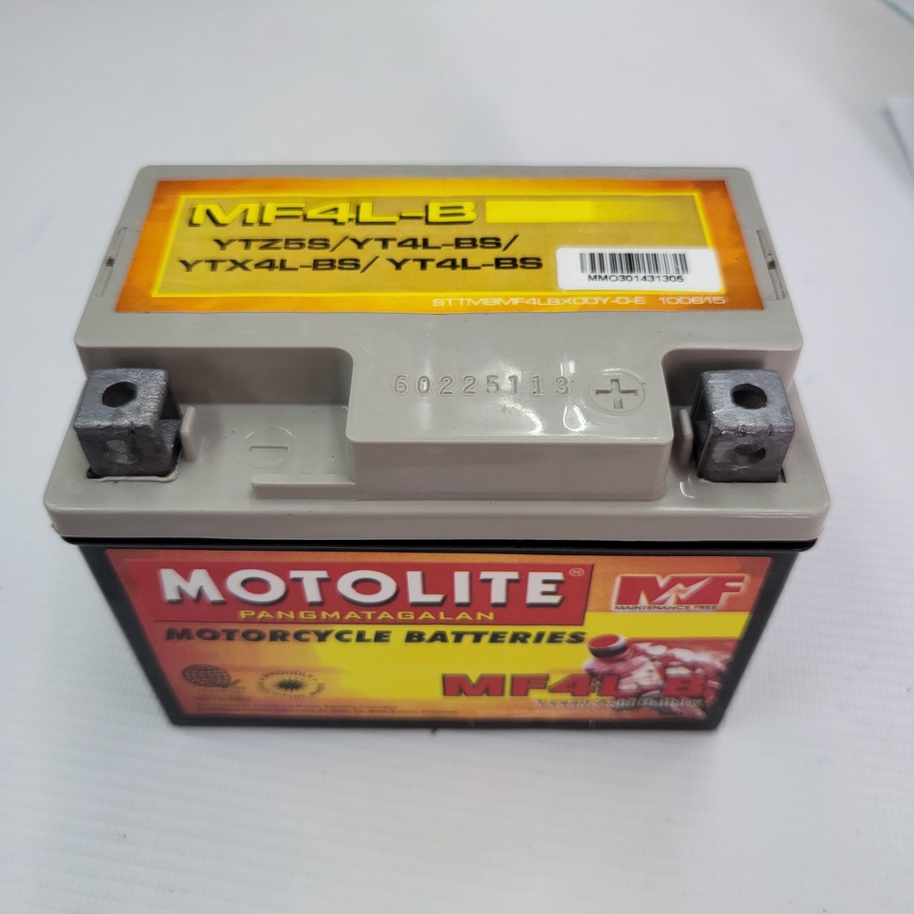 MOTOLITE BATTERY MF4L/YB4L Shopee Philippines