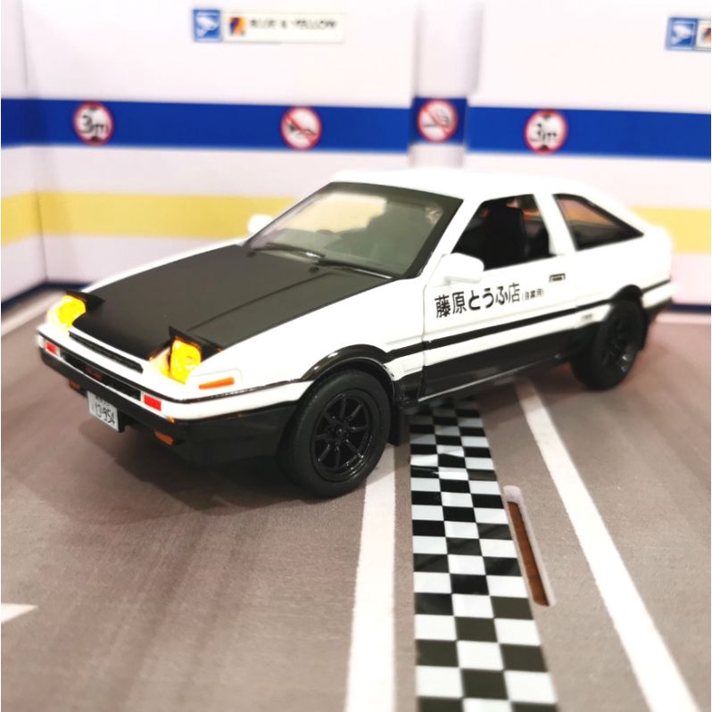 1/28 Toyota Corolla AE86 Initial D Diecast Scale Model Toy Car | Shopee ...