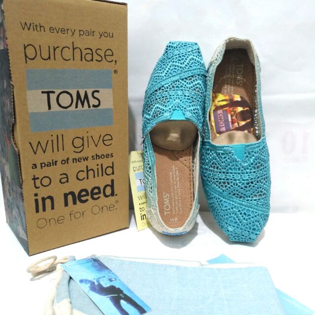 Toms crochet slip on sale on