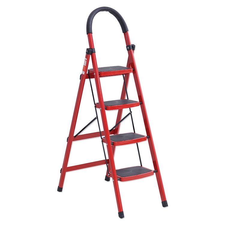 HomeCare Red Black Version Super Alloy Four Step Ladder | Shopee ...