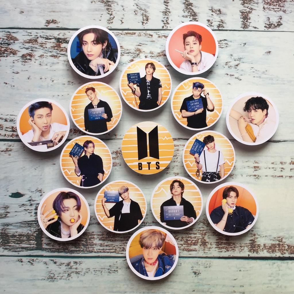 15pcs Kpop Theme Cupcake Topper for Birthday Cake Decoration Party