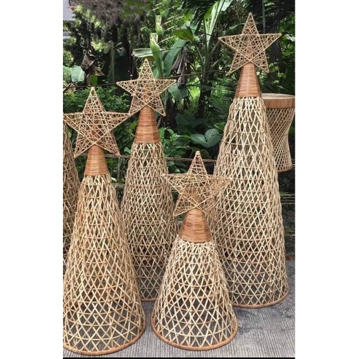 Rattan Christmas Tree with Big Star | Shopee Philippines