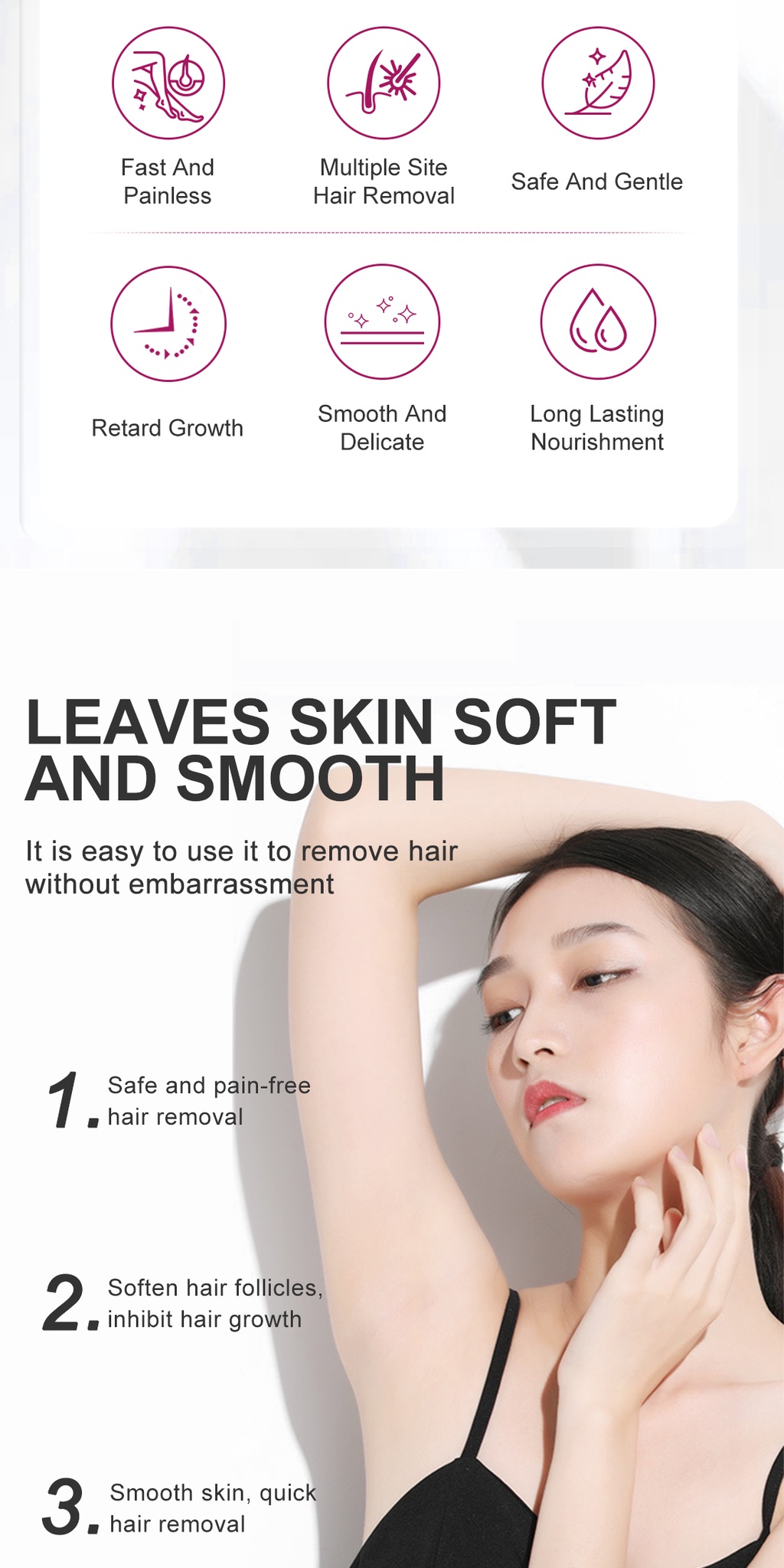 RtopR Mango Depilatory Cream Body Painless Effective Hair Removal Cream for Men and Women