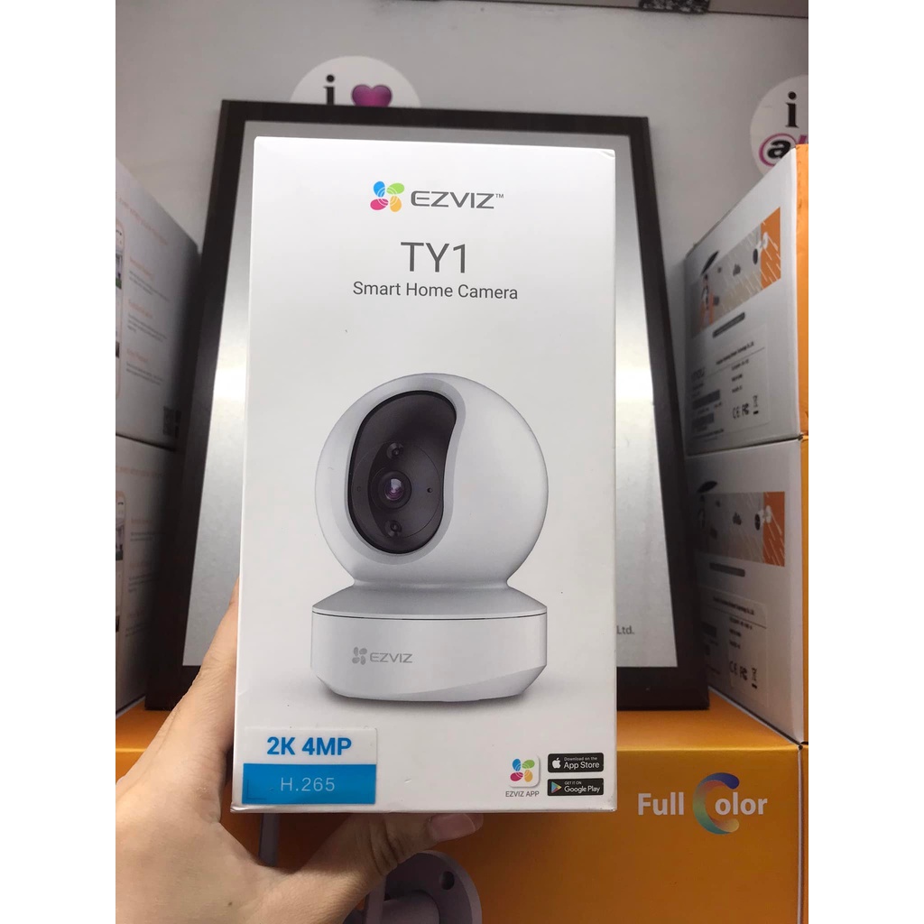 2-way conversation wifi Camera, 360 degree rotation, EZVIZ TY1 4MP ...